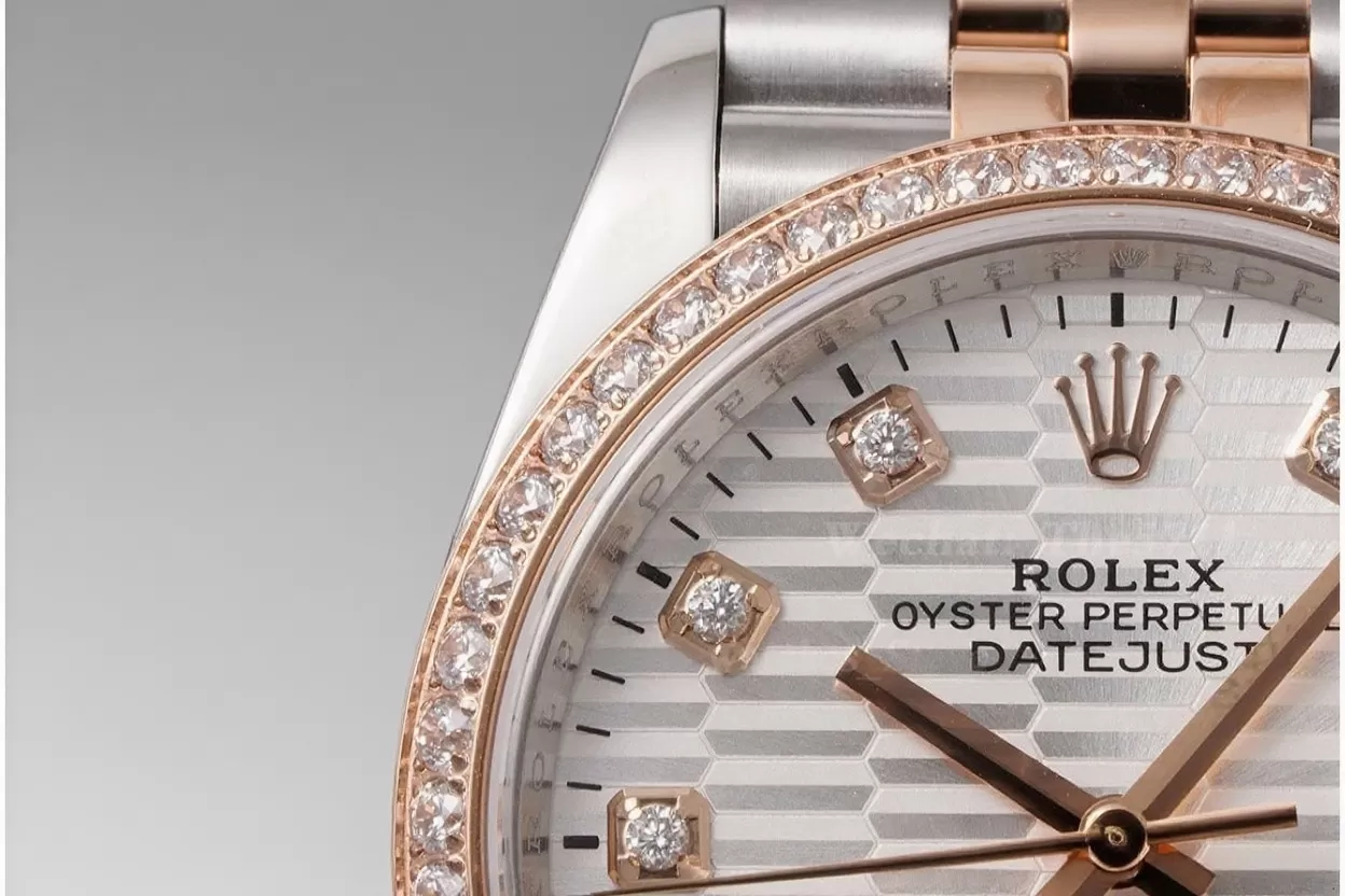 Datejust 126281 36mm Jub Dia RG/SS White Textured Dial VSF DD3235 - Image 3