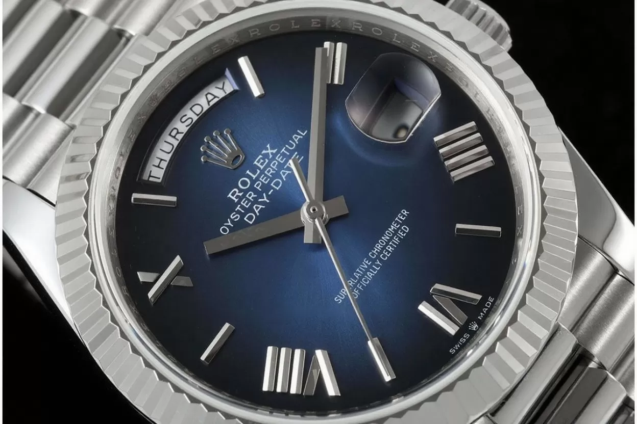 DayDate 228236 40mm SS/SS Gradient Blue Dial QF V5 A2836(Gain Weight) - Image 3
