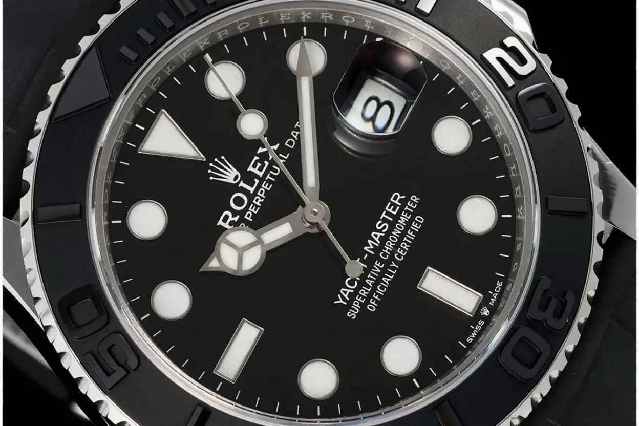 Alternative view of Yacht-Master 226659 42mm SS/RU Black/Dot TEDF V3 DD3235(Tungsten Heavy Version)