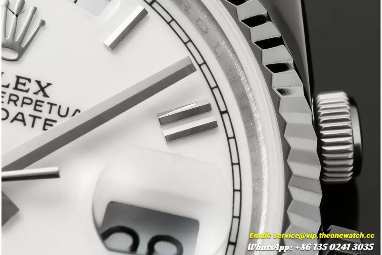 DayDate 128239 36mm SS/SS White/Rmn QF V3 VR3255(Gain Weight) - Image 5