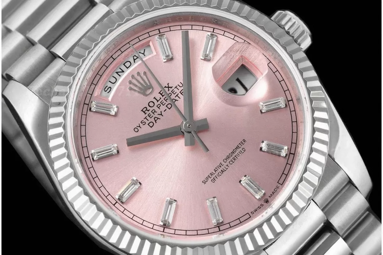DayDate 128239 36mm SS/SS Pink/Dia QF V3 VR3255(Gain Weight) - Image 3