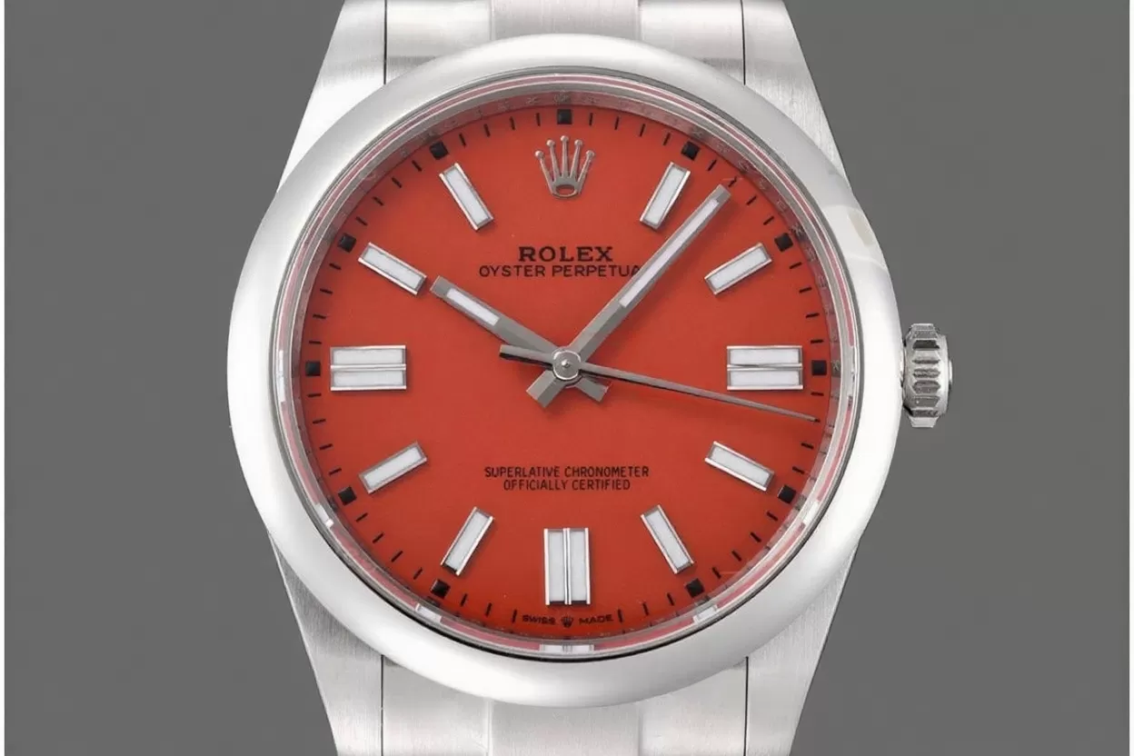 Alternative view of Oyster Perpetual 124300 41mm SS/SS Red Dial VSF VS3230