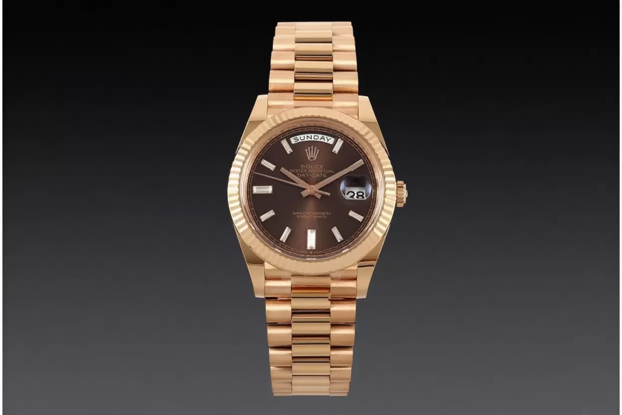 DayDate 228235 40mm RG/RG Brown/Dia THBF V3 SH3255(Tungsten Heavy Version) - Image 4