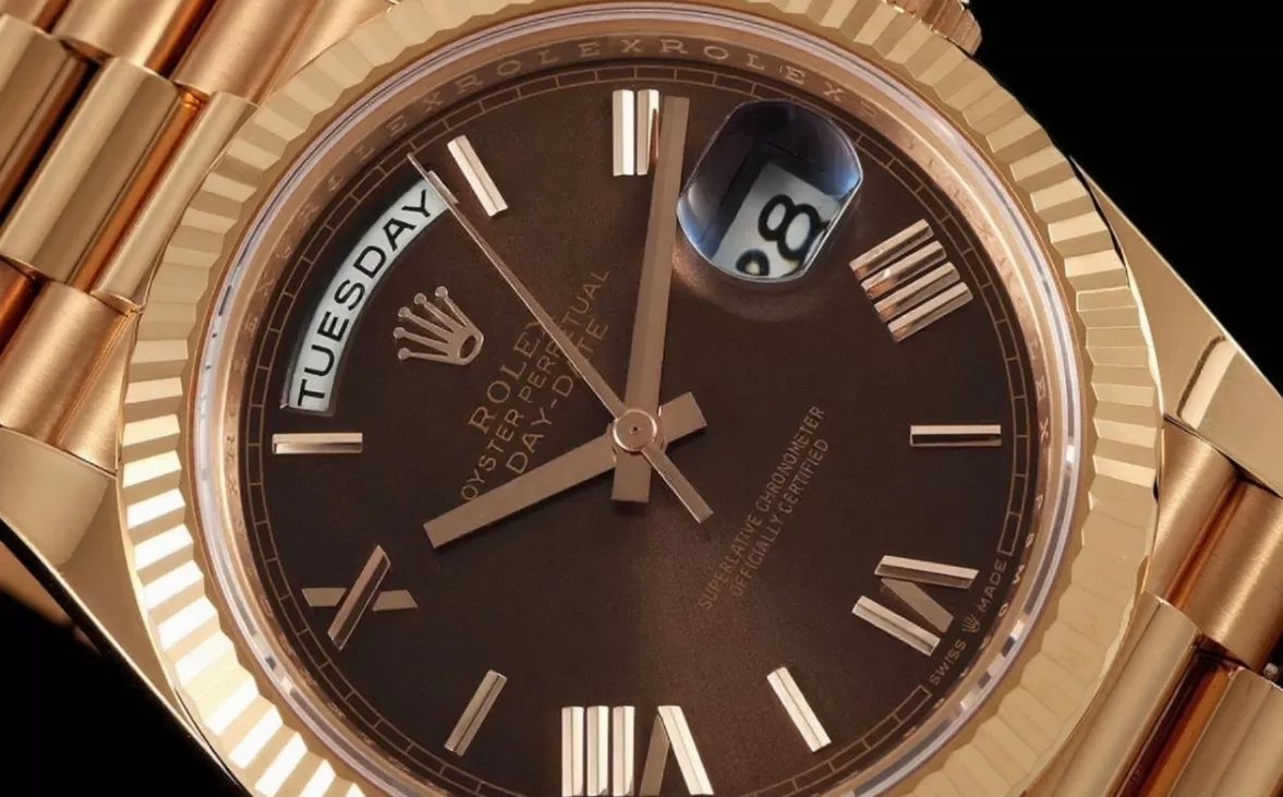 Alternative view of DayDate 228235 40mm RG/RG Brown/Rmn THBF V3 SH3255(Tungsten Heavy Version)