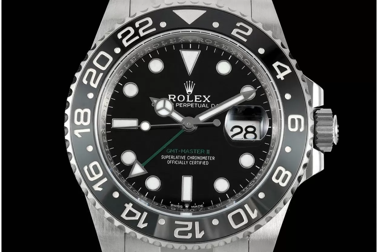 Alternative view of GMT Master II 126710 Bruce Wayne Oys 40mm SS/SS Black Dial ARF V3 DD3285
