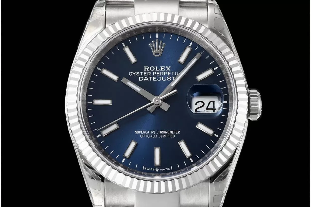 Alternative view of Datejust 126234 36mm Oys SS/SS Blue/Stk VSF DD3235