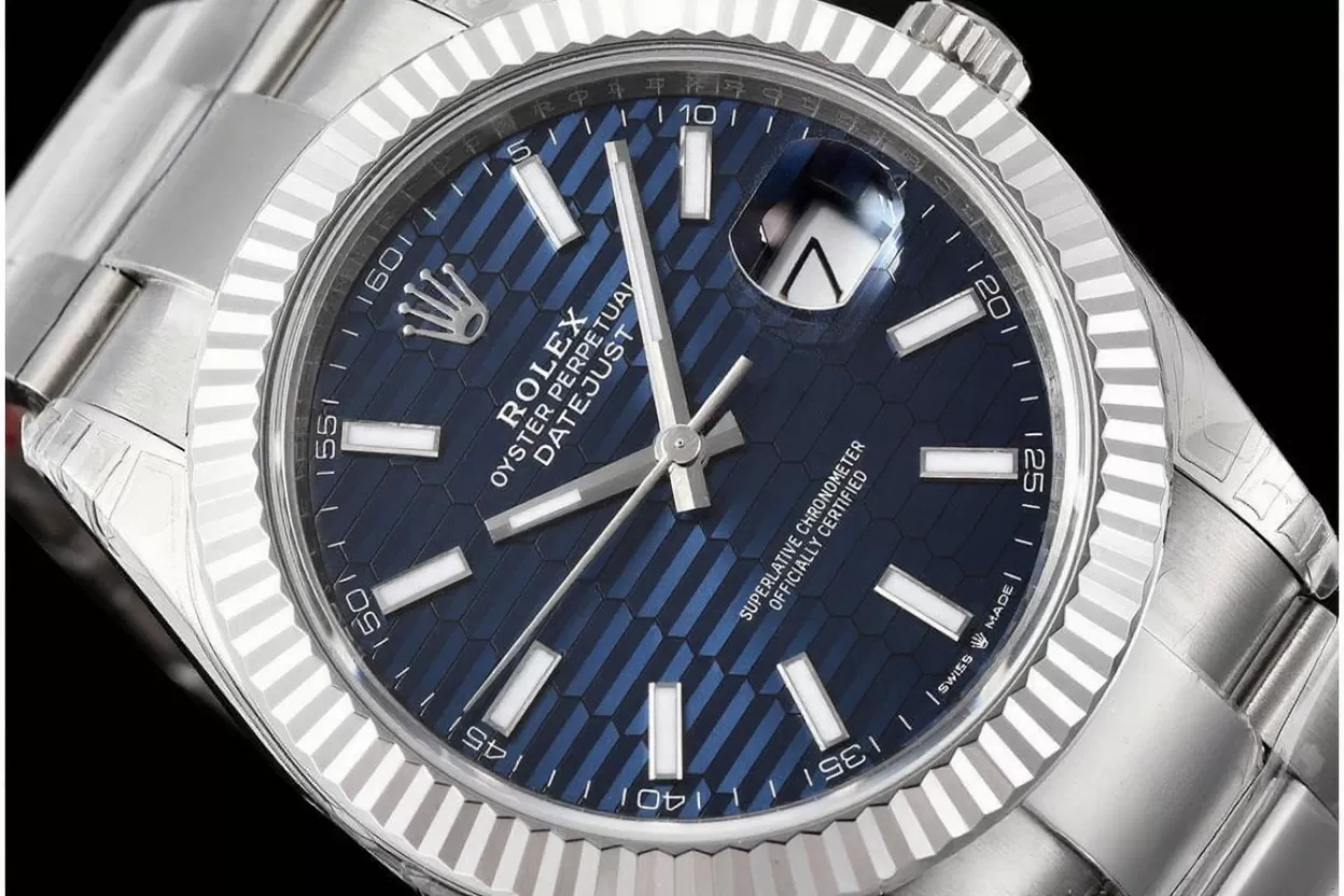 Datejust 126334 41mm Oys SS/SS Blue Textured/Stk VSF DD3235 - Image 3