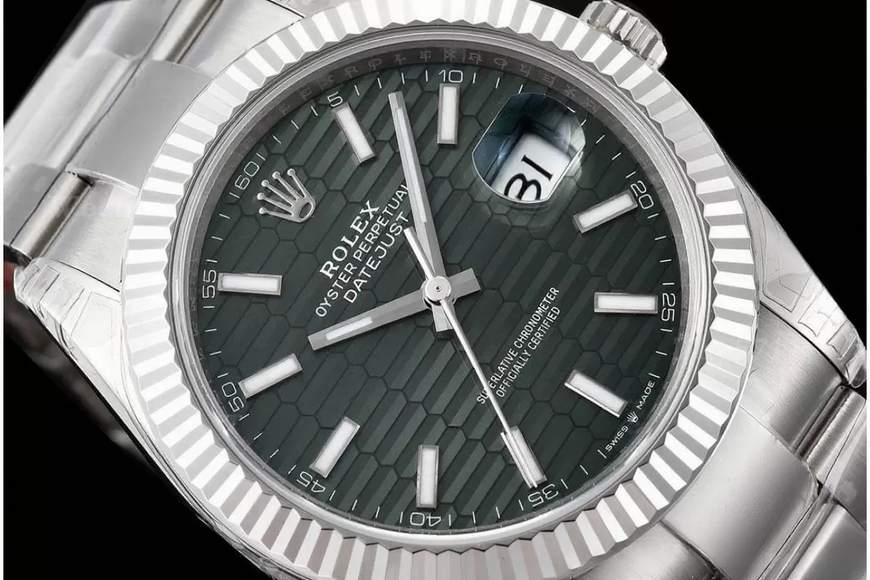 Datejust 126334 41mm Oys SS/SS Green Textured/Stk VSF DD3235 - Image 3