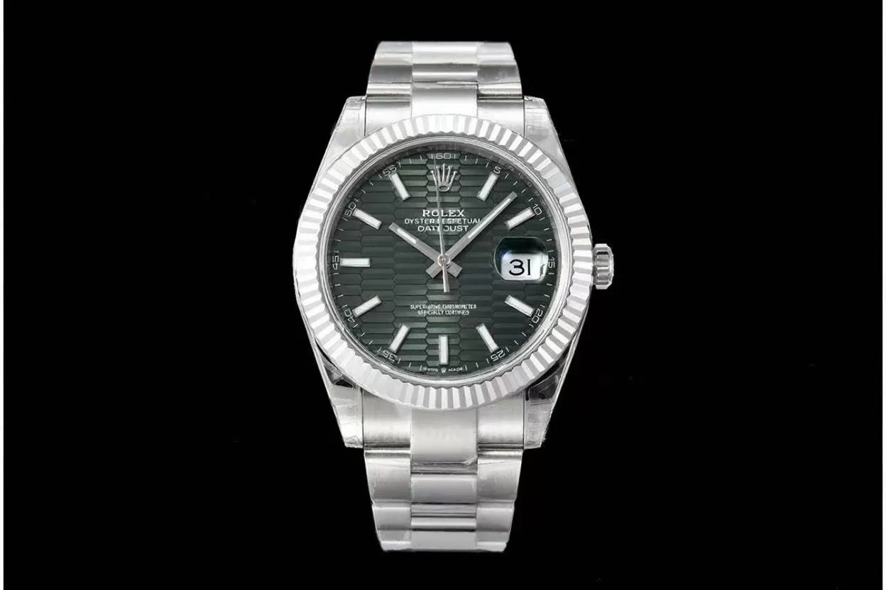 Datejust 126334 41mm Oys SS/SS Green Textured/Stk VSF DD3235 - Image 4