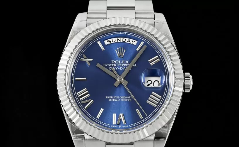Alternative view of DayDate 228239 40mm Pres SS/SS Blue Dial GSF A3255 (Tungsten Heavy Version)