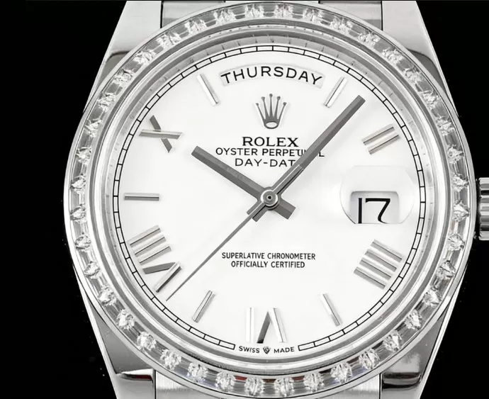 DayDate 228396 40mm Pres SS/SS White Dial GSF A3255 (Tungsten Heavy Version) - Image 2