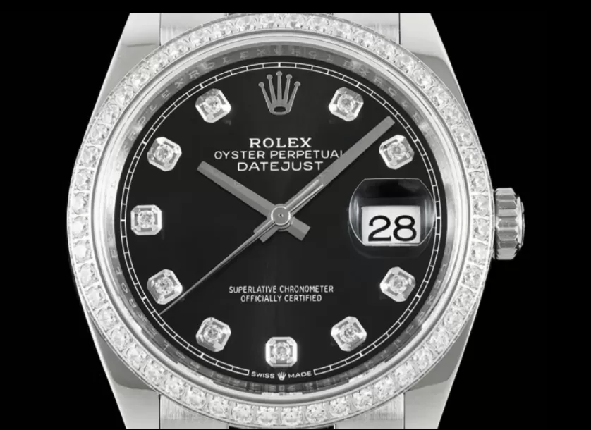 Alternative view of Datejust 126284 36mm Jub Dia SS/SS Black/Dia VSF DD3235