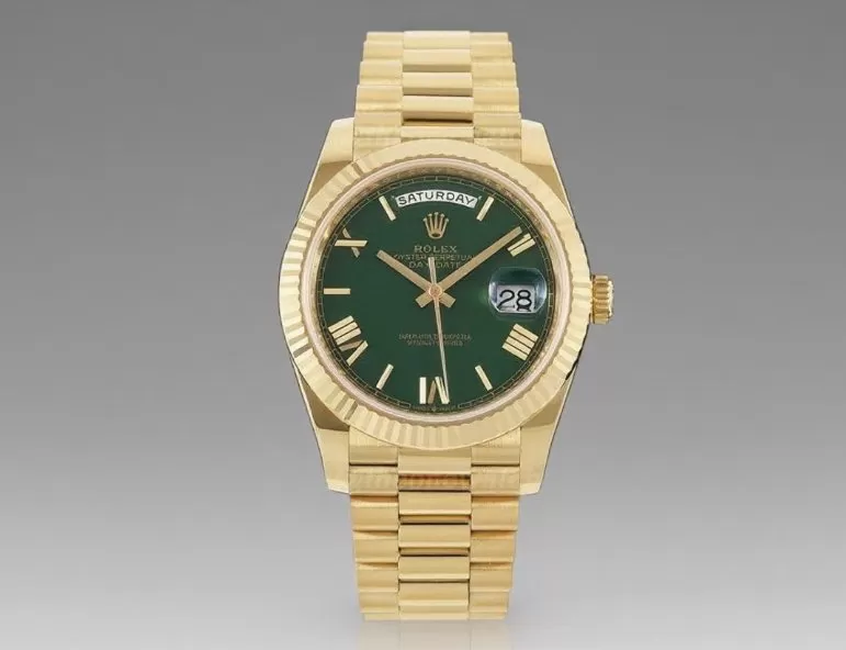 DayDate 228238 40mm YG/YG Green/Rmn RCF VR3255 (Gain Weight)