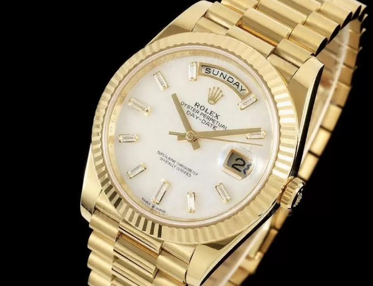 Alternative view of DayDate 228238 40mm YG/YG Mop/Dia RCF VR3255 (Gain Weight)