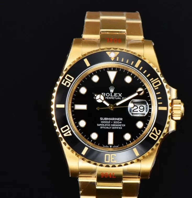Alternative view of Submariner 126618LN 41mm YG/YG Black Dial VSF DD3235