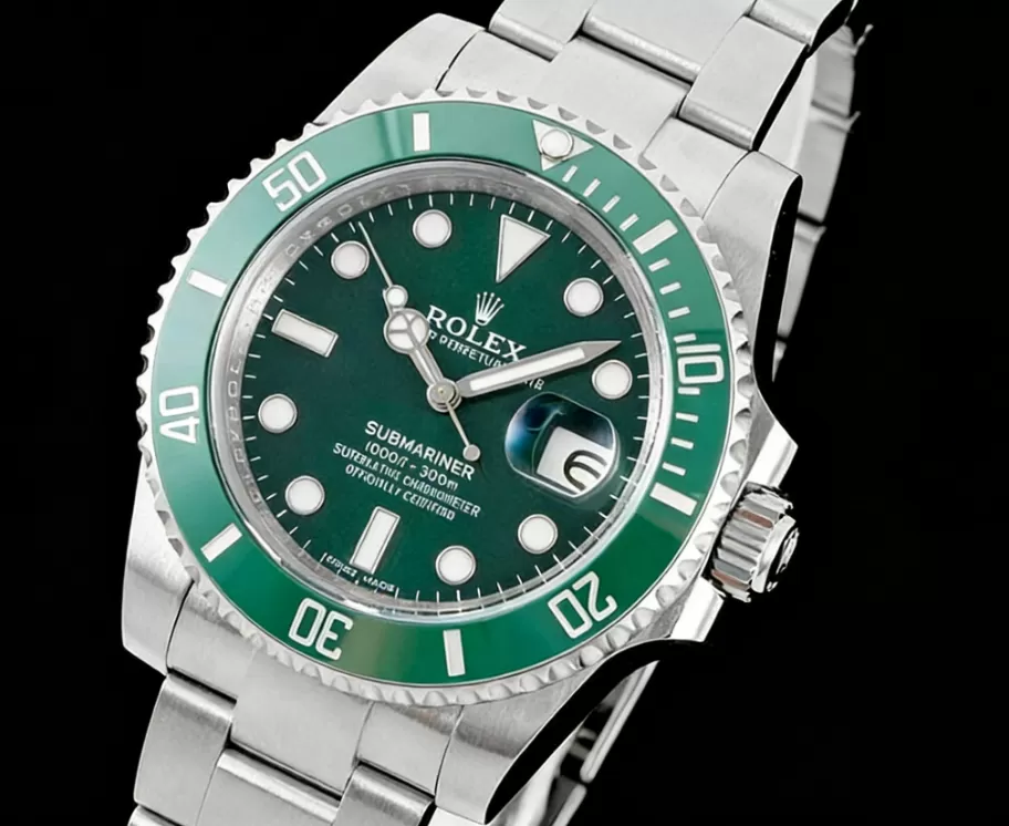 Alternative view of Submariner 116610LV Hulk 40mm SS/SS Green Dial ARF VS3135