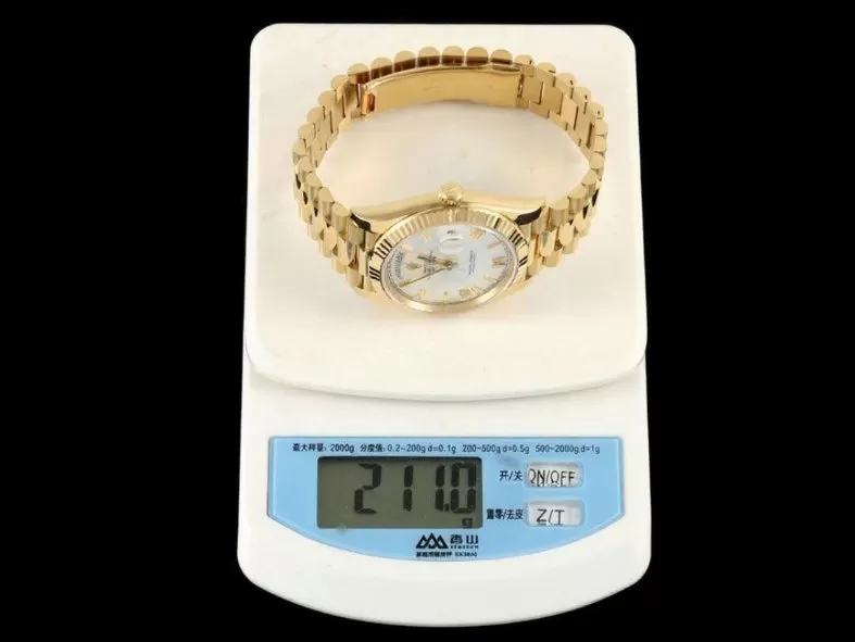 DayDate 228238 40mm YG/YG Silver/Rmn RCF VR3255 (Gain Weight) - Image 18
