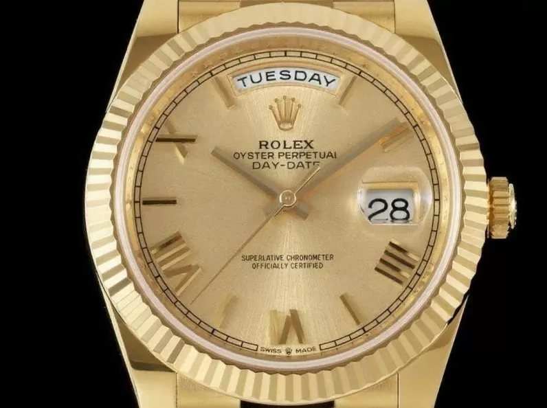 Alternative view of DayDate 228238 40mm YG/YG Gold/Rmn RCF VR3255 (Gain Weight)