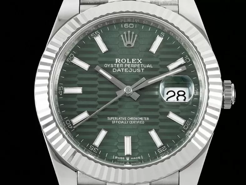 Alternative view of Datejust 126334 41mm Jub SS/SS Green Textured/Stk VF DD3235