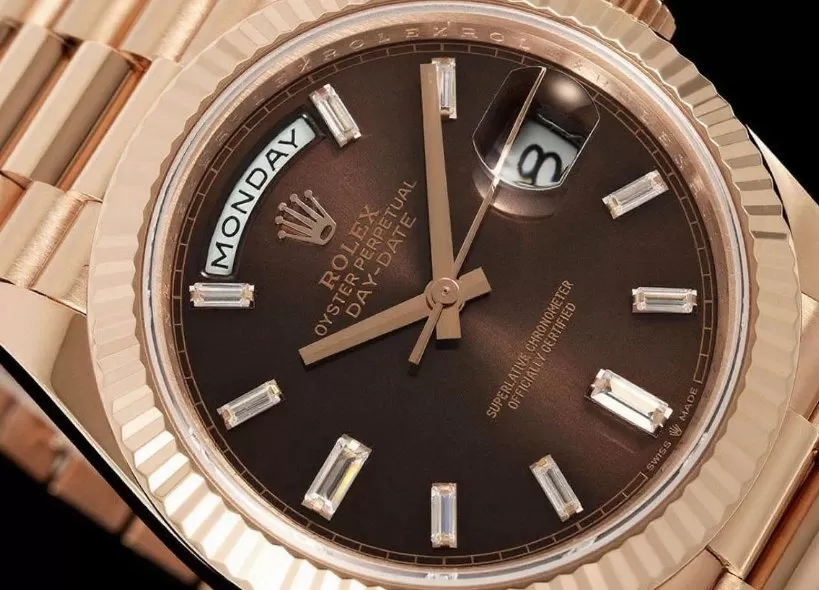 DayDate 228235 40mm RG/RG Brown/Dia QF V8 SH3255 (Gain Weight) - Image 3
